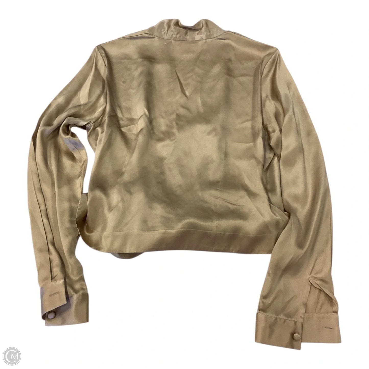Top Long Sleeve By Peck And Peck In Gold, Size: 8