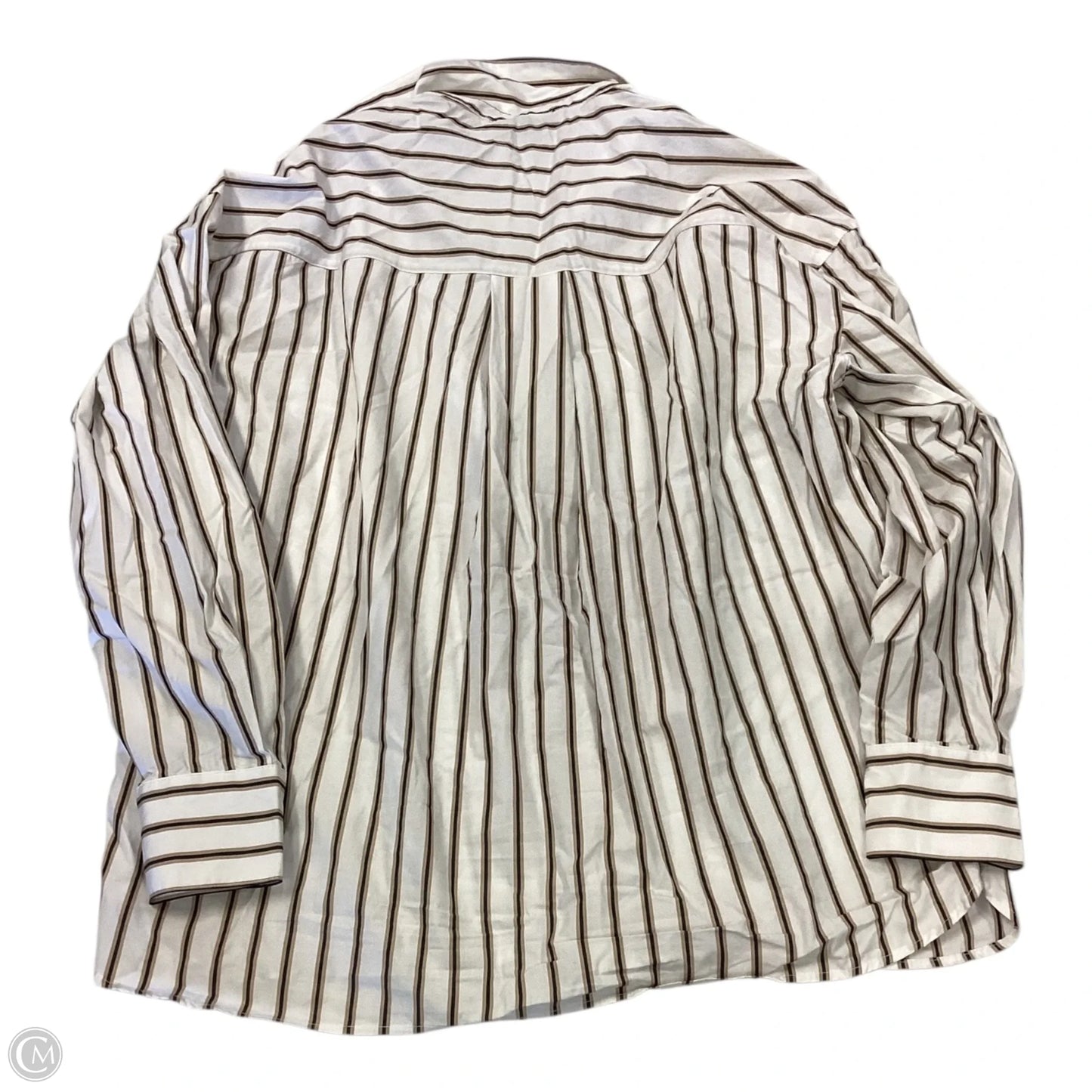 Top Long Sleeve By Forever 21 In Striped Pattern, Size: M