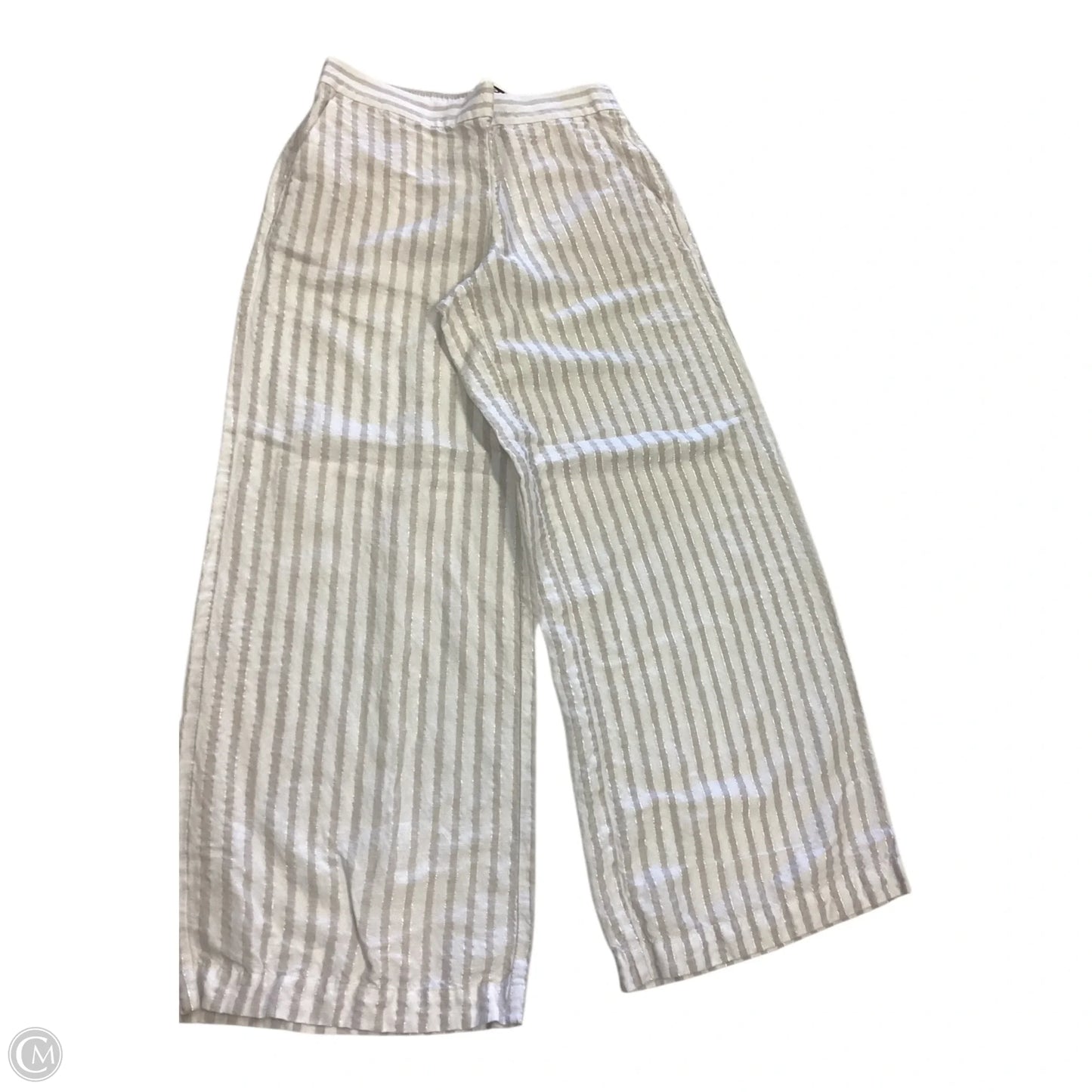 Pants Linen By Loft In Striped Pattern, Size: S