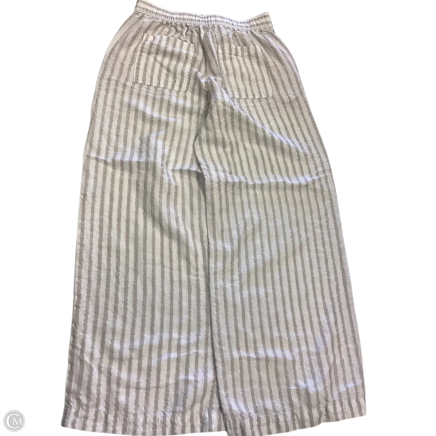 Pants Linen By Loft In Striped Pattern, Size: S