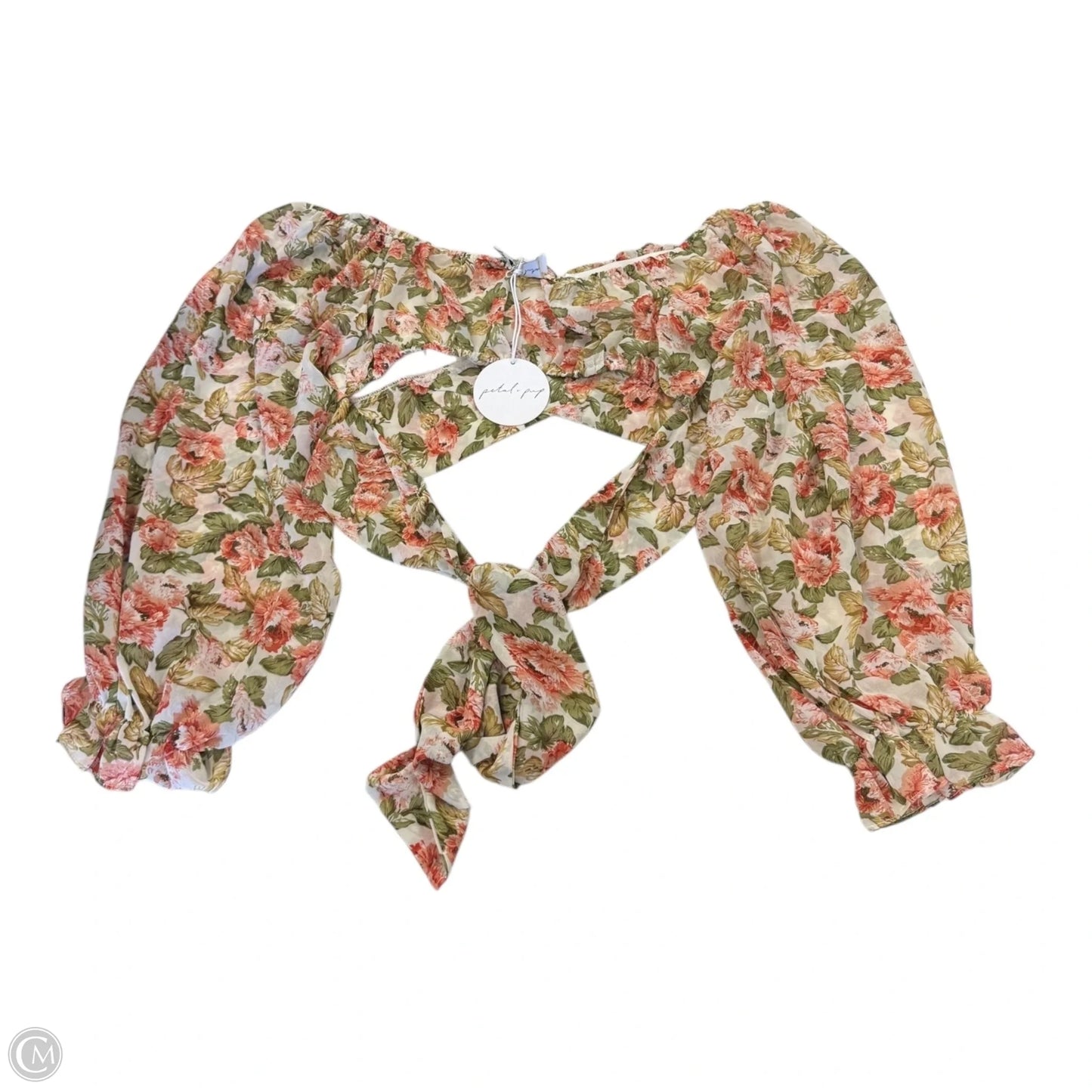 Top 3/4 Sleeve By Petal & Pup In Floral Print, Size: 10