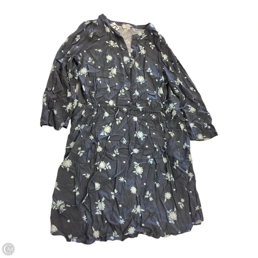 Dress Casual Short By Loft In Blue & Grey, Size: Xl