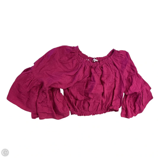 Top 3/4 Sleeve By Olivaceous In Pink, Size: Xl