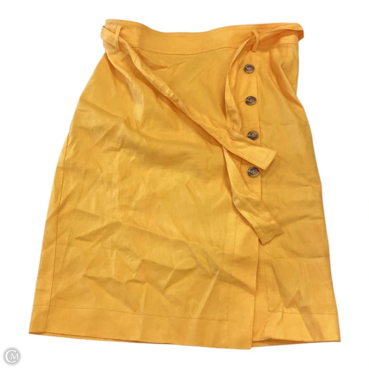 Skirt Midi By Ann Taylor In Yellow, Size: 14