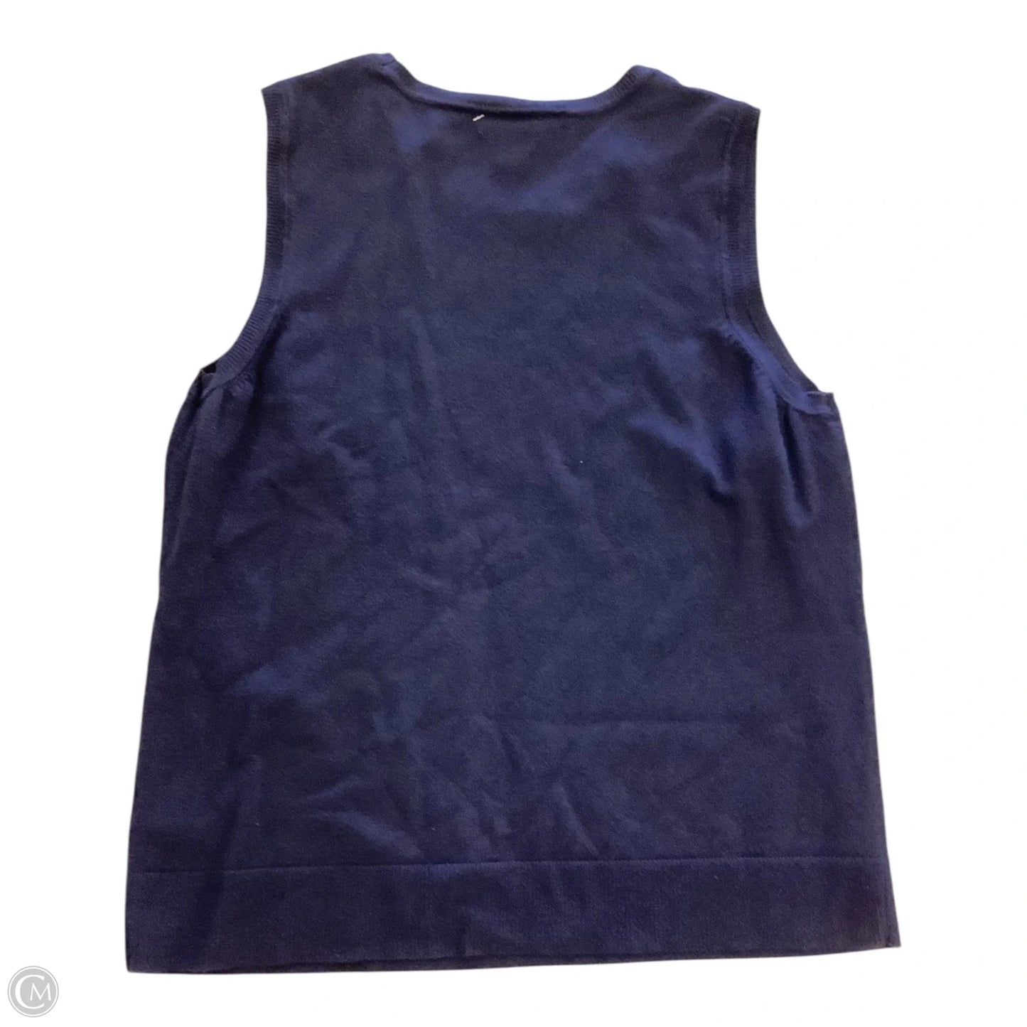 Top Sleeveless By Charter Club In Navy, Size: L