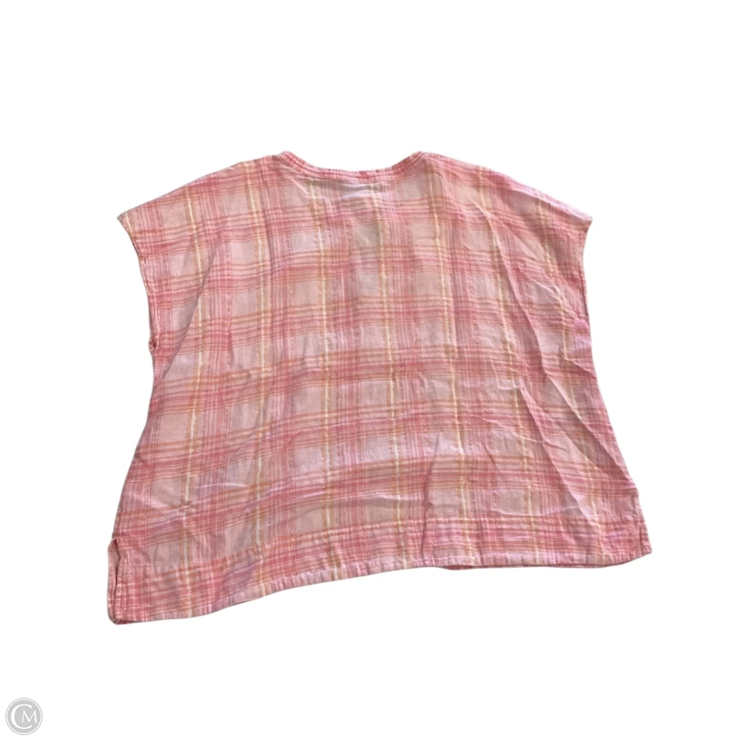 Top Short Sleeve By Tommy Bahama In Orange & Pink, Size: L