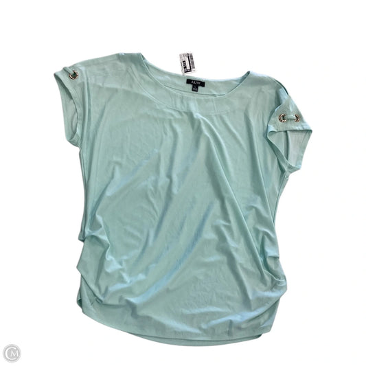 Top Short Sleeve By Auw In Green, Size: L