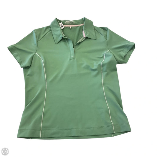Athletic Top Short Sleeve By Nike Apparel In Green, Size: M
