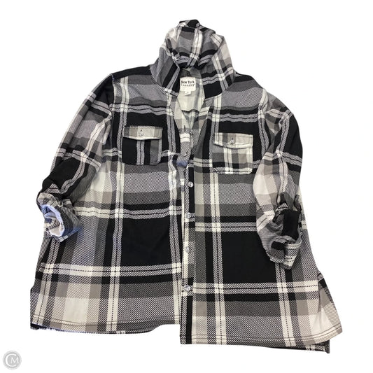 Top Long Sleeve By New York Laundry In Plaid Pattern, Size: 2x