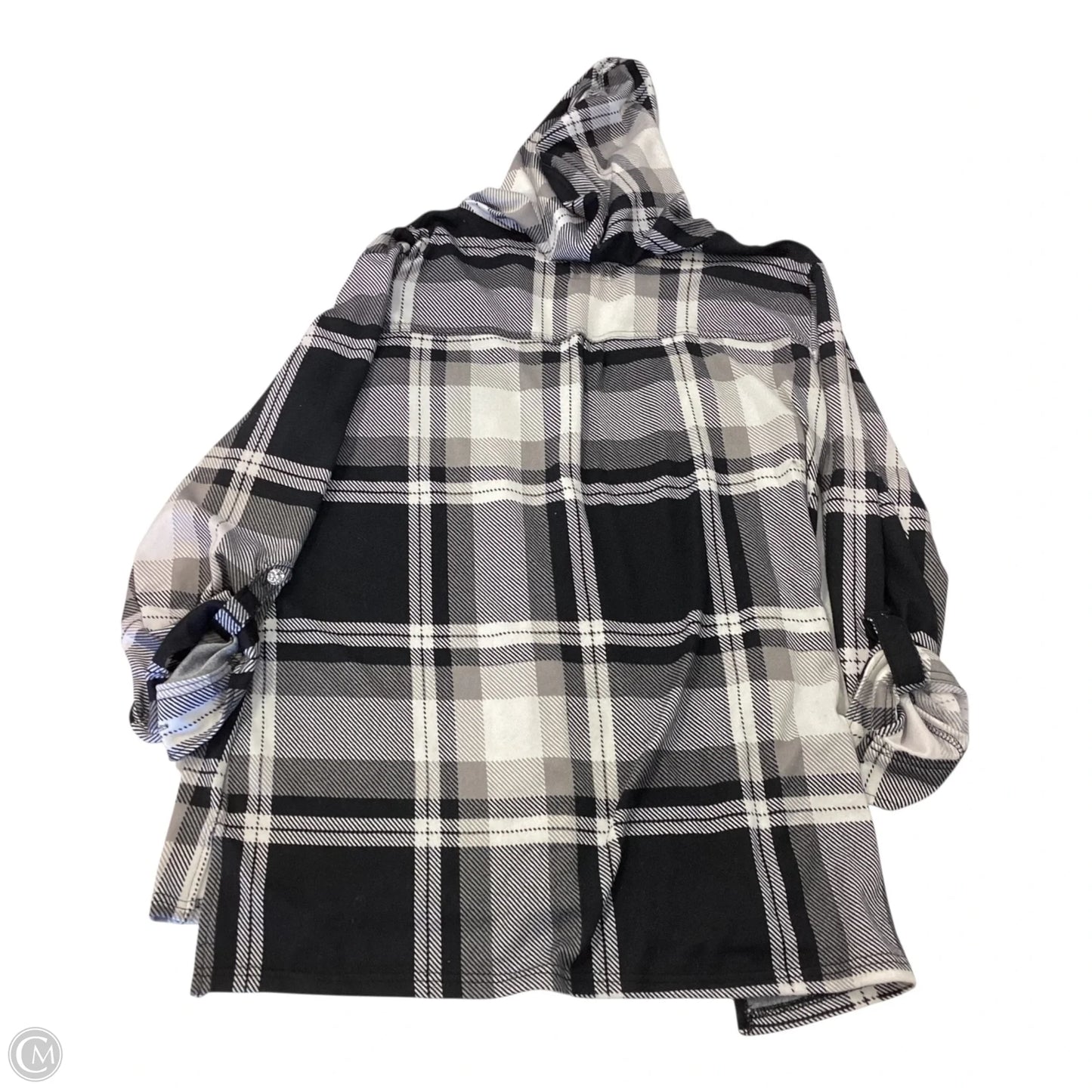 Top Long Sleeve By New York Laundry In Plaid Pattern, Size: 2x