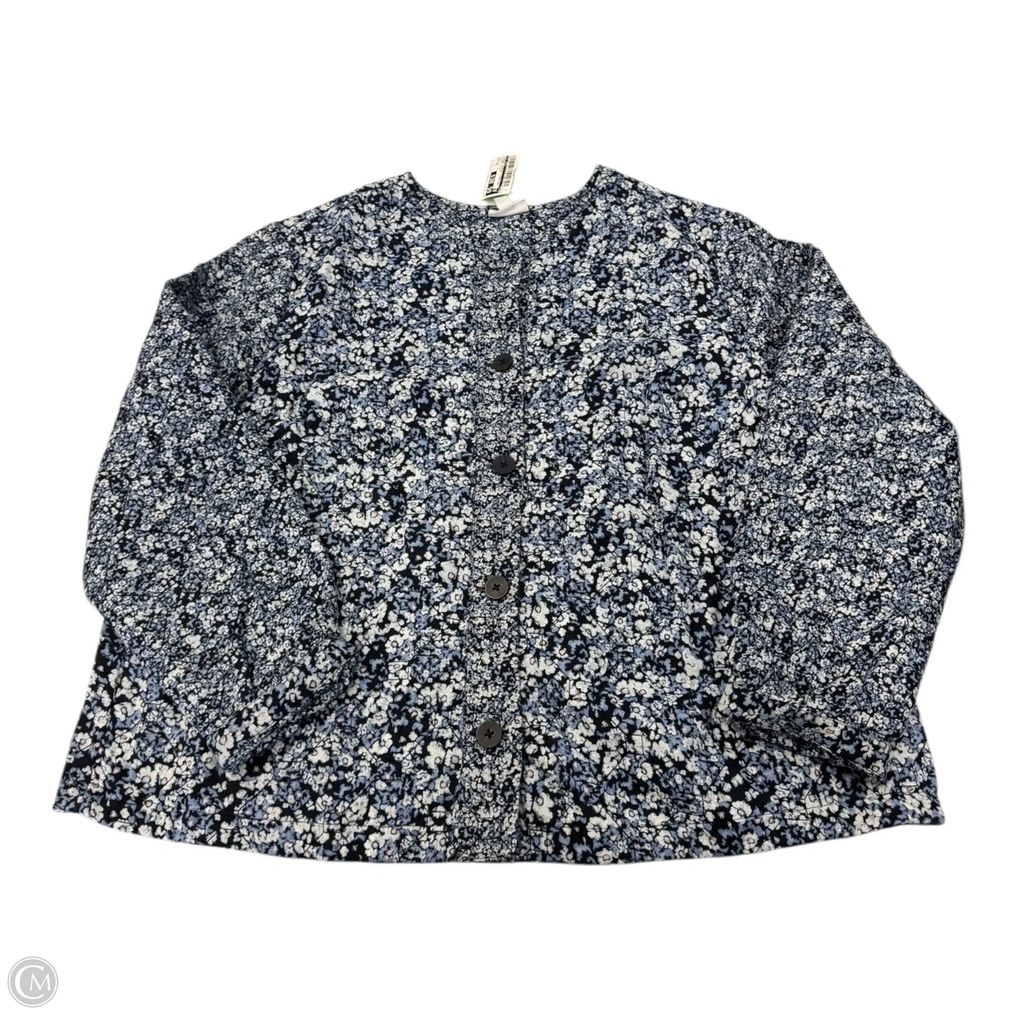Jacket Puffer & Quilted By J. Jill In Floral Print, Size: Xl