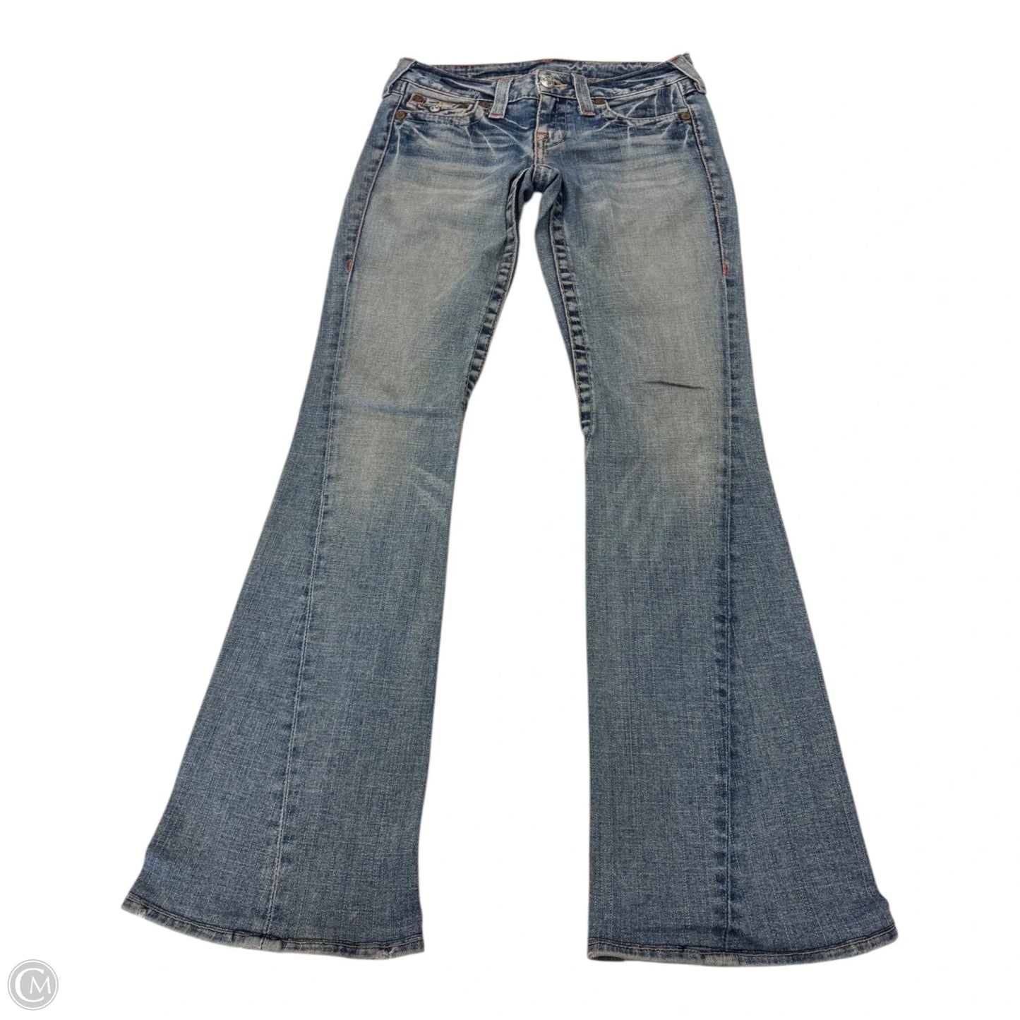 Jeans Flared By True Religion In Blue Denim, Size: 4