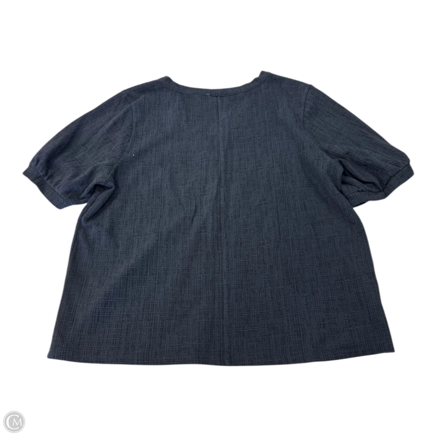 Top Short Sleeve By Loft In Navy, Size: Xl