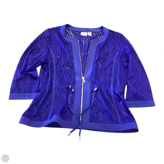 Jacket Other By Chicos Private Collection In Blue, Size: M