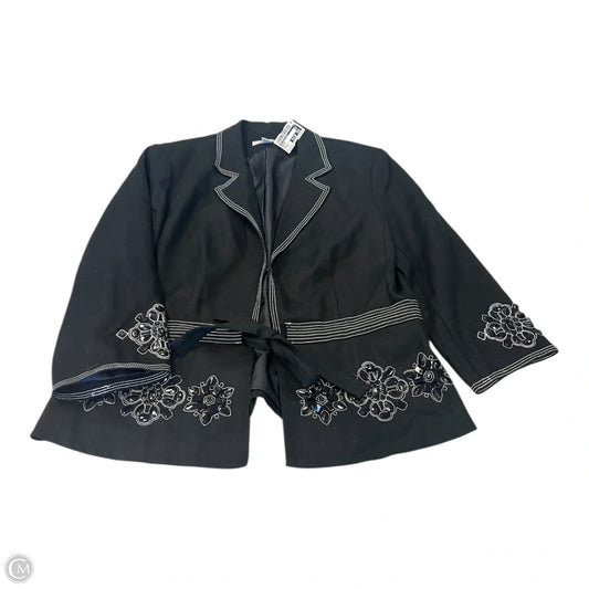 Blazer By Jm Collections In Black, Size: 10