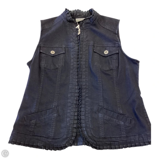 Vest Other By Chicos Private Collection In Blue Denim, Size: M