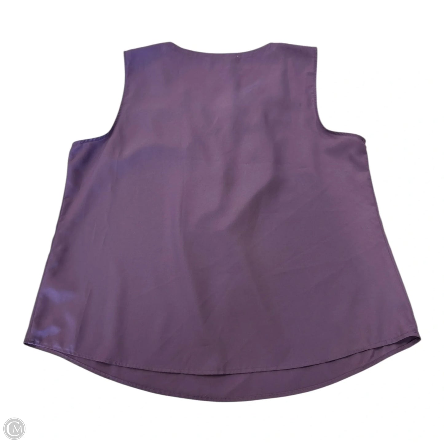 Top Sleeveless By Croft And Barrow In Purple, Size: Xl