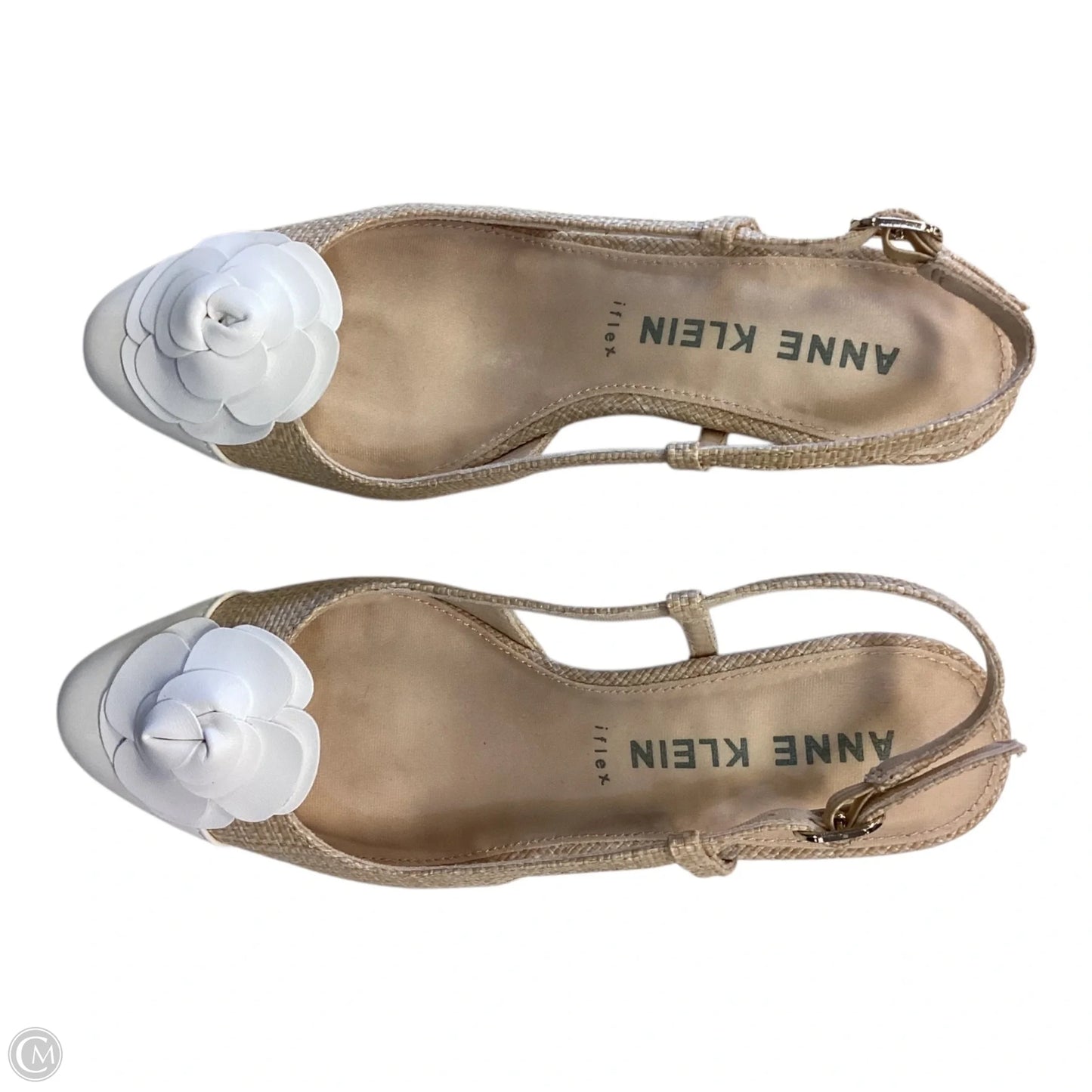 Shoes Heels Block By Anne Klein In Tan & White, Size: 6.5