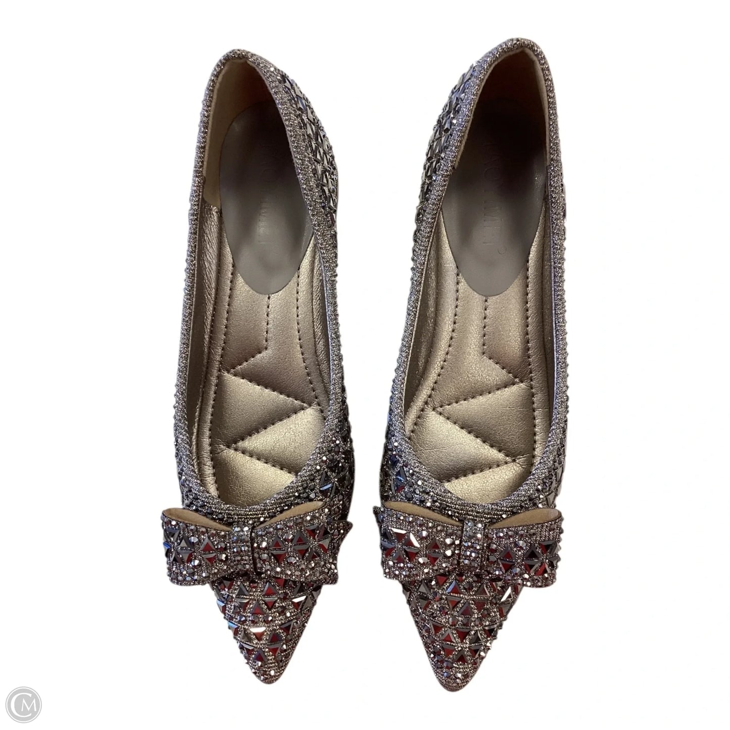 Shoes Heels Block By Clothes Mentor In Silver, Size: 5.5