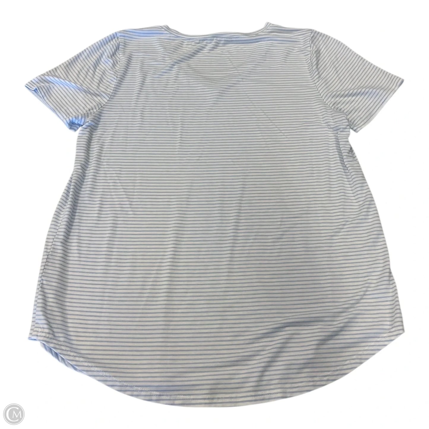 Top Short Sleeve By Green Envelope In Striped Pattern, Size: S