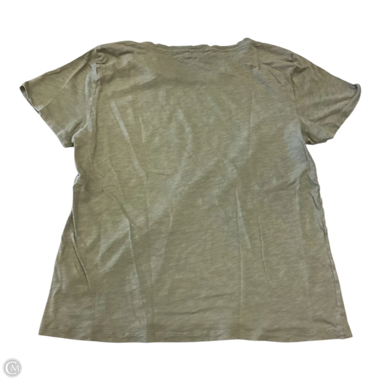 Top Short Sleeve By J. Crew In Green & Grey, Size: M