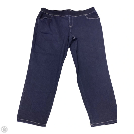Jeans Straight By Terra & Sky In Blue Denim, Size: 2x