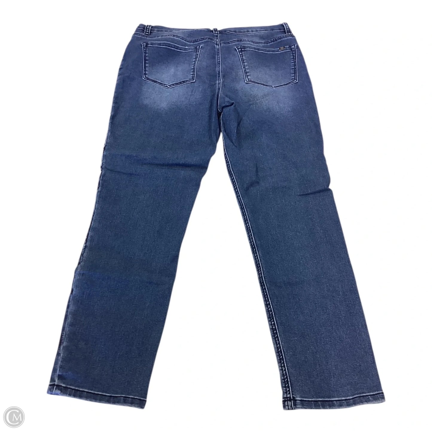 Jeans Straight By Dg2 In Blue Denim, Size: 14