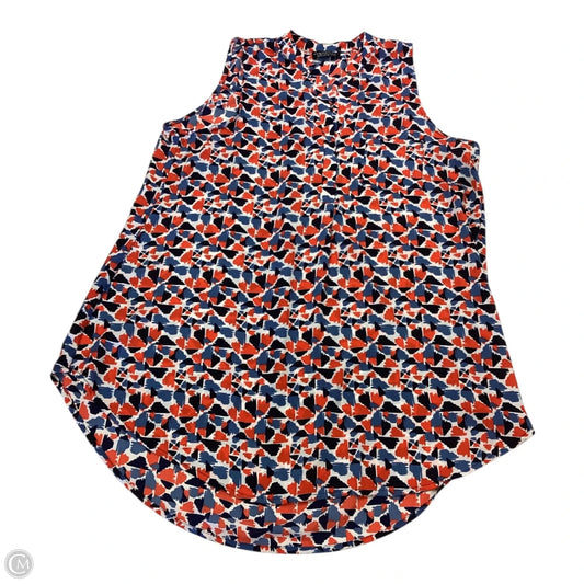 Top Sleeveless By Clothes Mentor In Blue & Red & White, Size: Xl