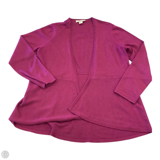 Cardigan By Coldwater Creek In Purple, Size: Mp