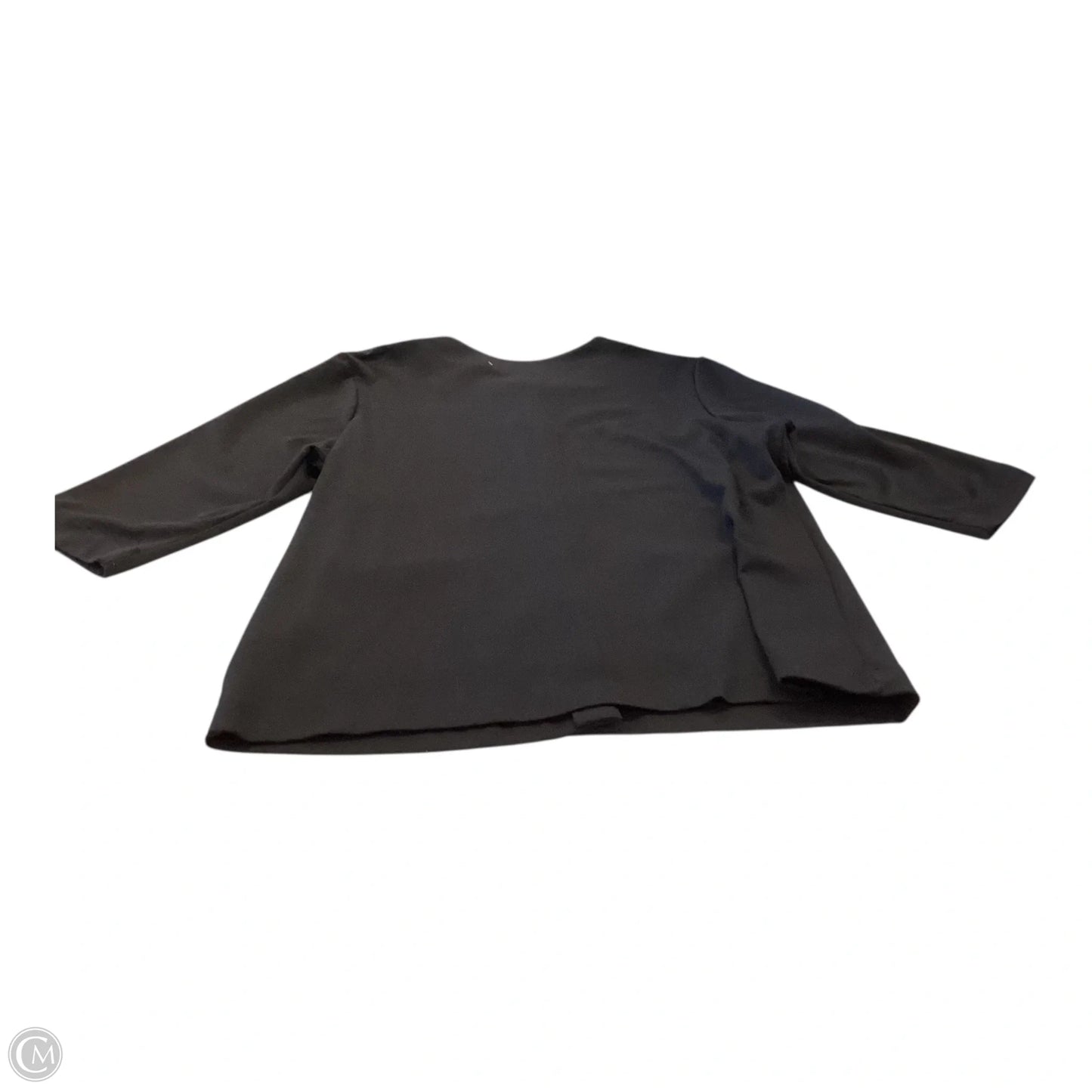 Jacket Shirt By Clothes Mentor In Black, Size: 14