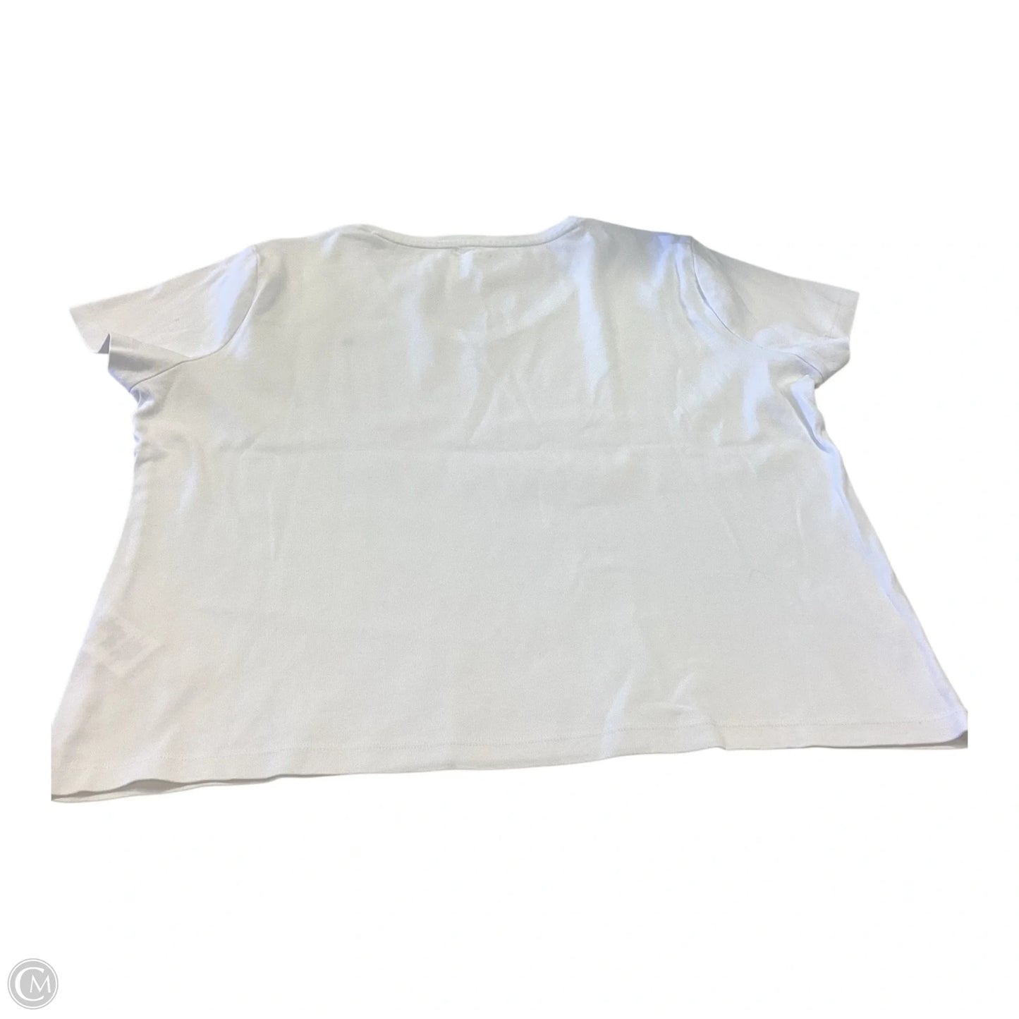 Top Short Sleeve By Tommy Hilfiger In White, Size: Xxl