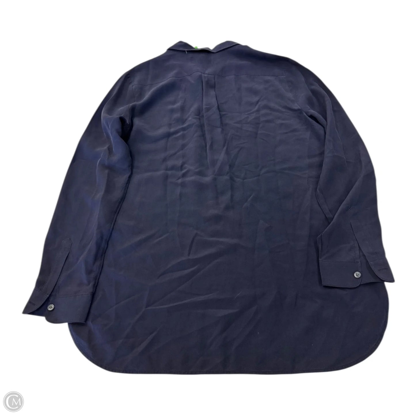 Top Long Sleeve By Banana Republic In Navy, Size: M