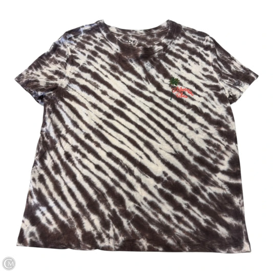 Top Short Sleeve By Loft In Tie Dye Print, Size: M