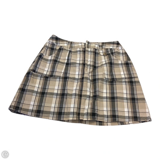 Skort By White Stag In Plaid Pattern, Size: 10