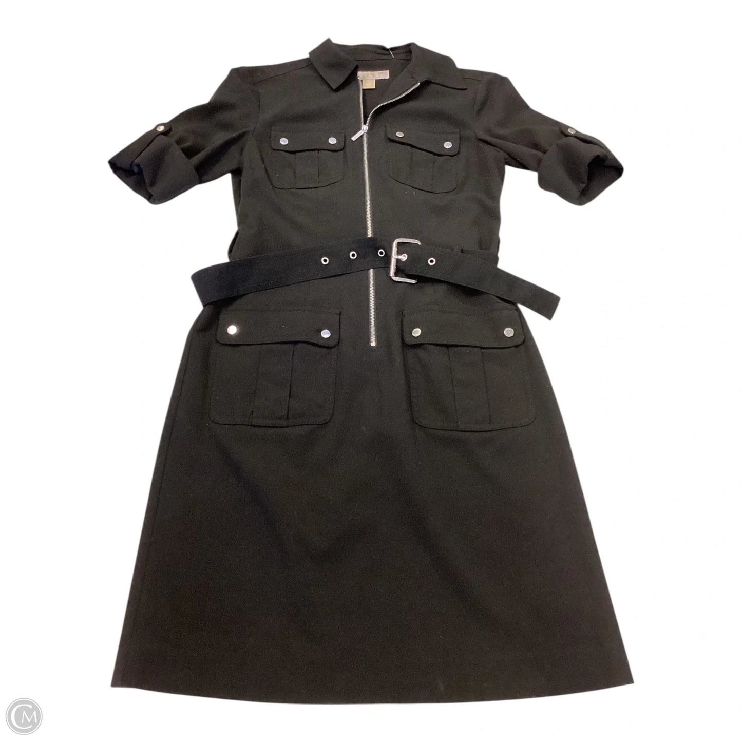 Dress Casual Midi By Michael By Michael Kors In Black, Size: Xs