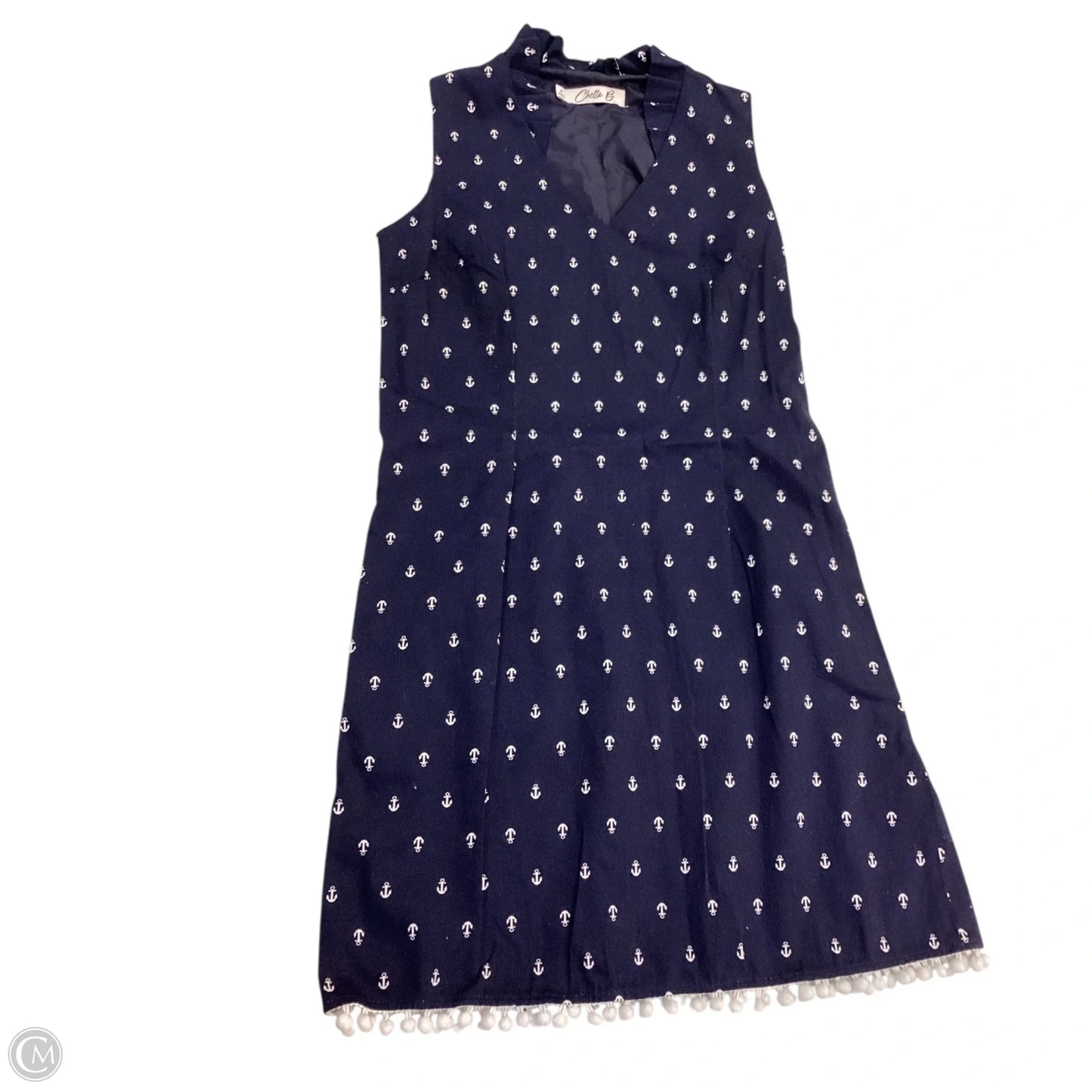 Dress Casual Midi By Clothes Mentor In Nautical Print, Size: 4