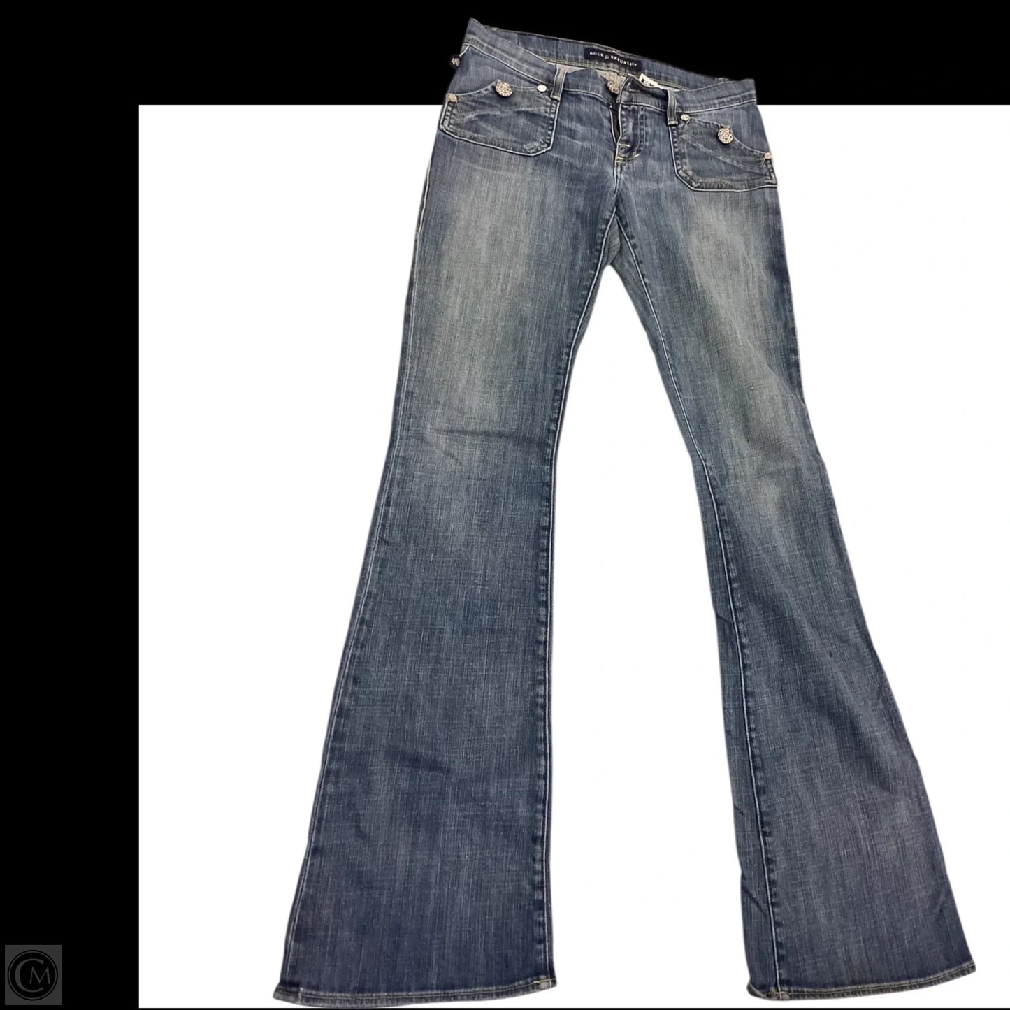 Jeans Boot Cut By Rock And Republic In Blue Denim, Size: 4