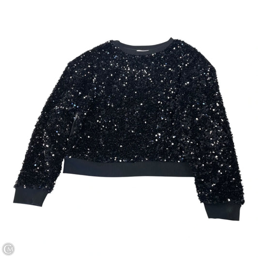 Top Long Sleeve By Calvin Klein In Black, Size: S