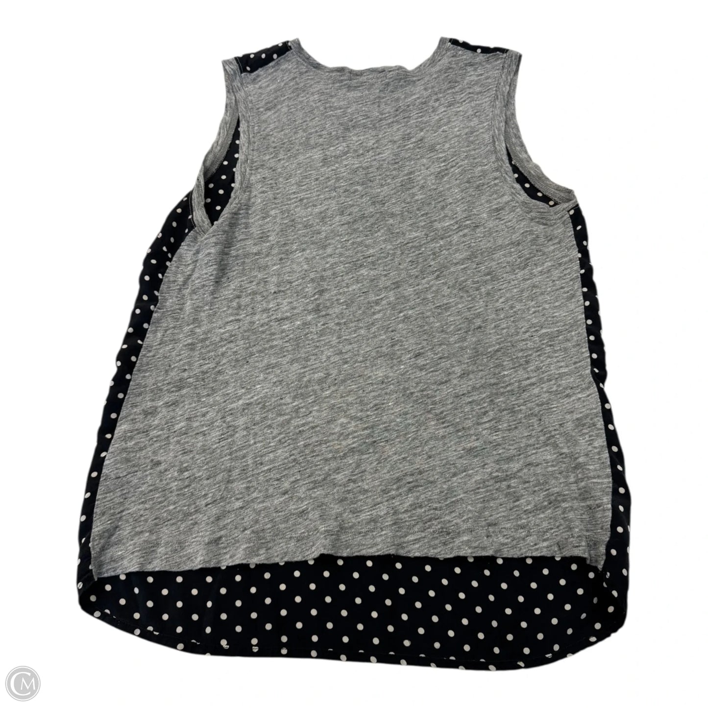 Top Sleeveless By J. Crew In Polkadot Pattern, Size: M