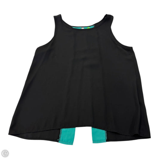 Top Sleeveless By Entro In Black & Green, Size: Osfm
