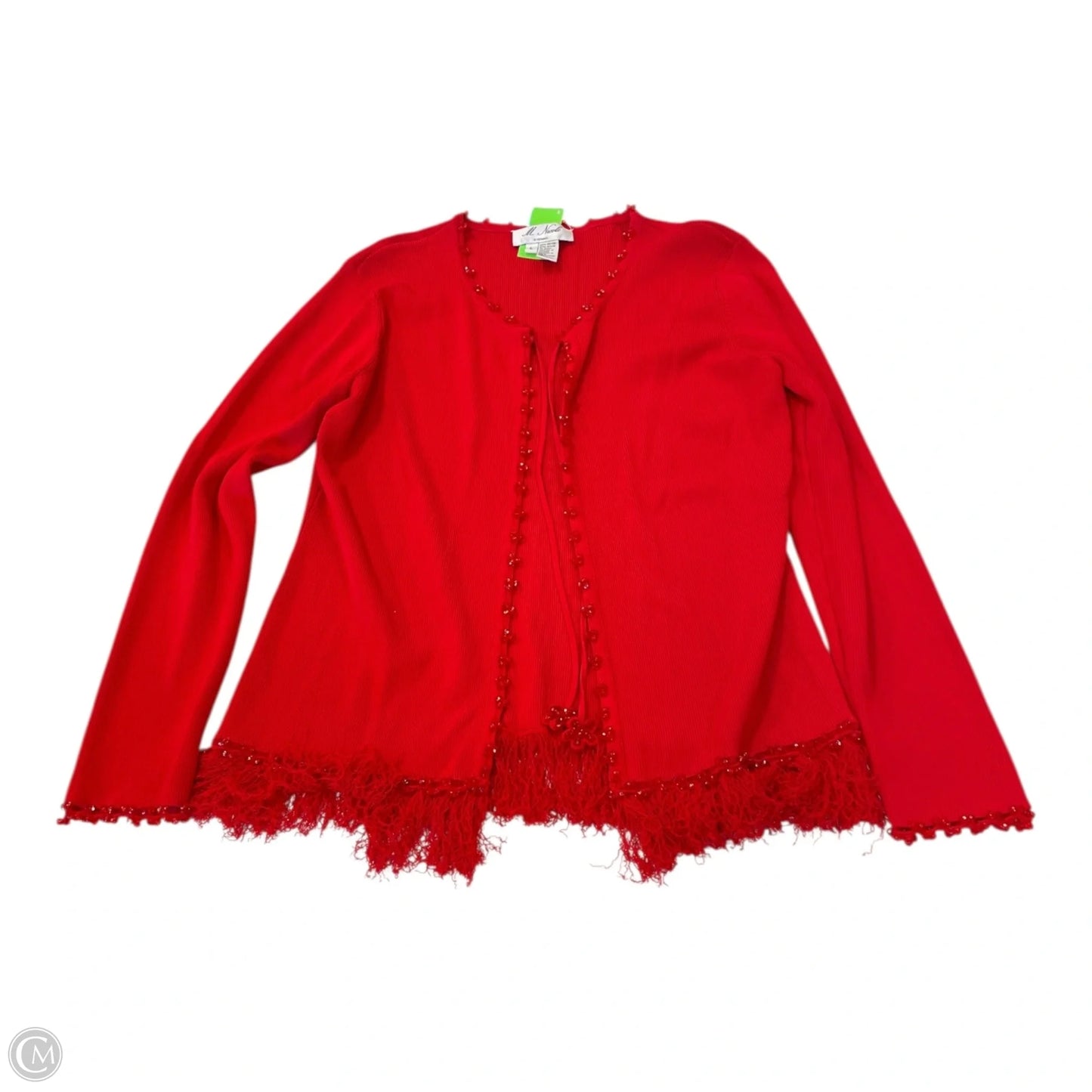 Cardigan By Clothes Mentor In Red, Size: L
