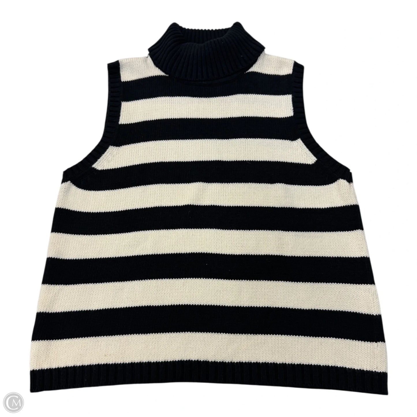 Top Sleeveless By Bay Studio In Striped Pattern, Size: M