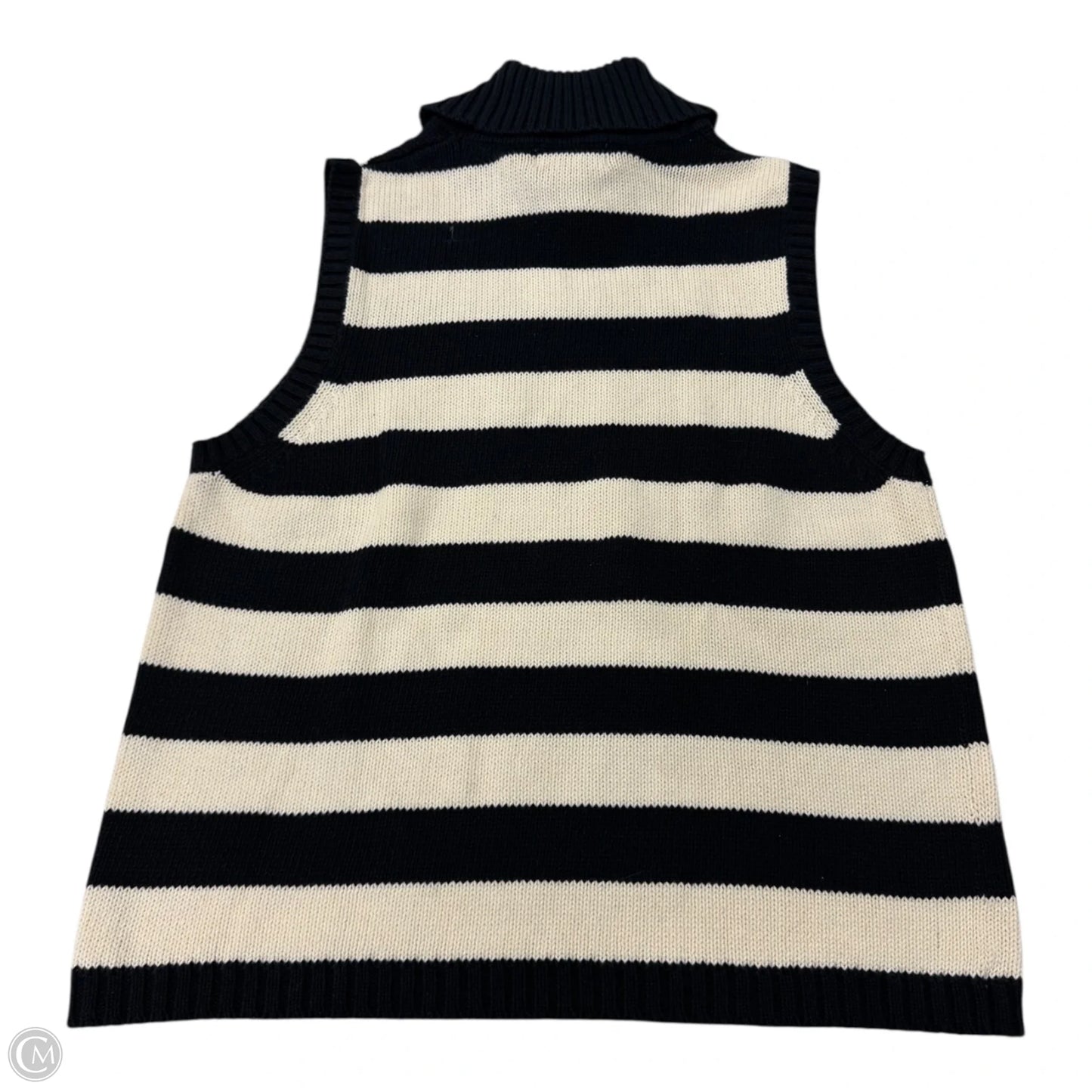 Top Sleeveless By Bay Studio In Striped Pattern, Size: M