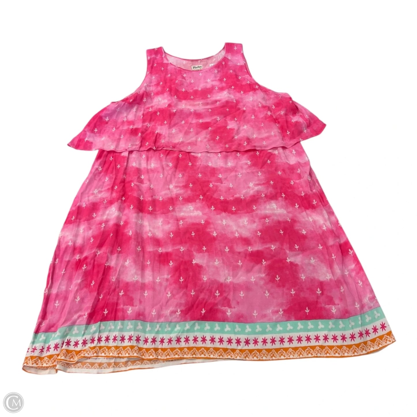 Dress Casual Short By Hatley In Orange & Pink, Size: Xl