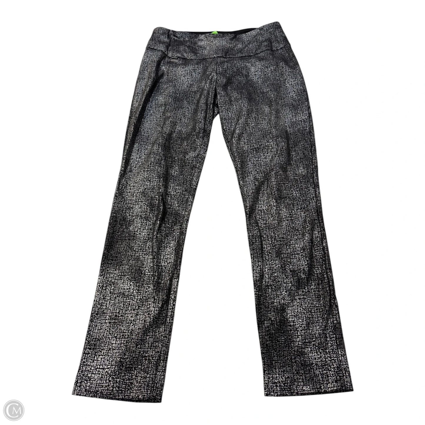 Pants Dress By Peck And Peck In Black & Silver, Size: 12