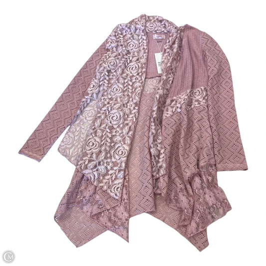 Cardigan By Clothes Mentor In Pink, Size: S