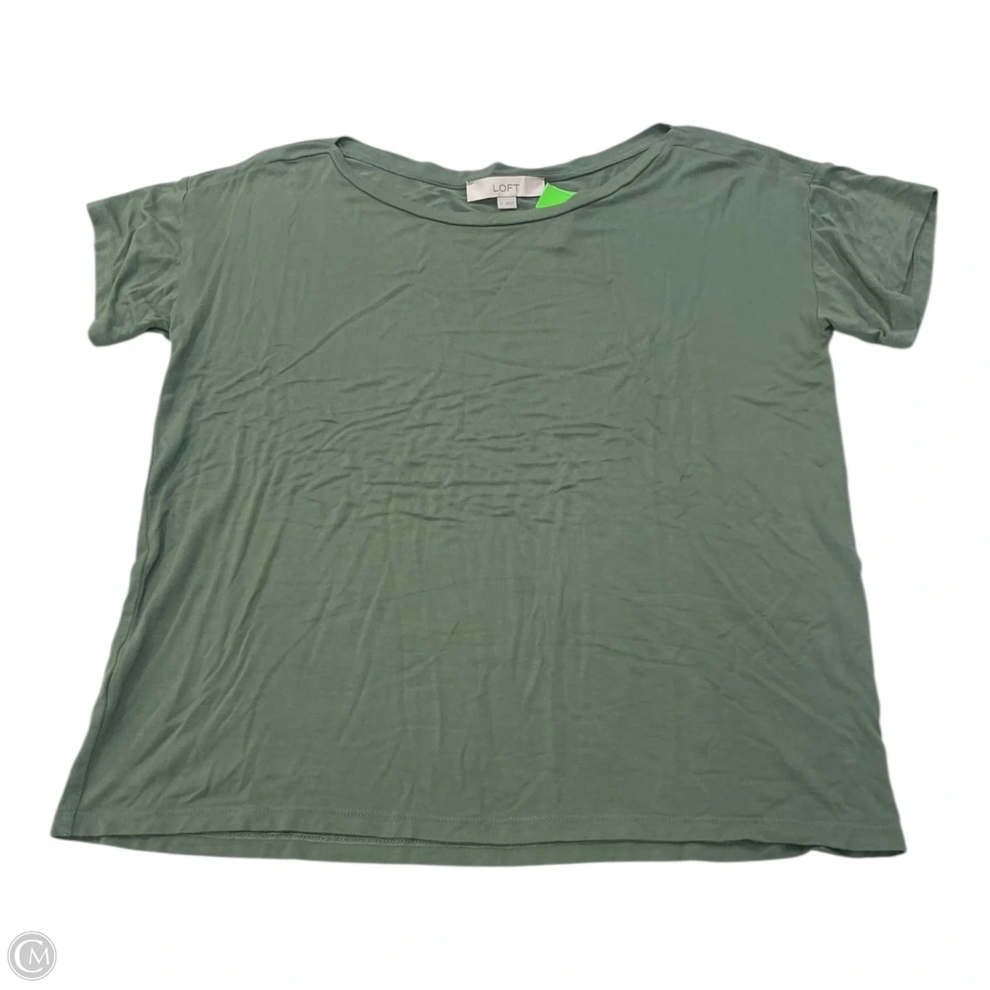 Top Short Sleeve By Loft In Green, Size: M