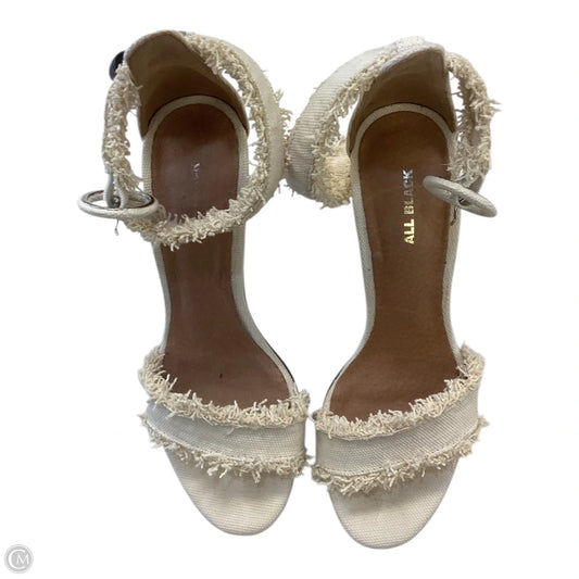 Shoes Heels Platform By Clothes Mentor In Cream, Size: 5.5