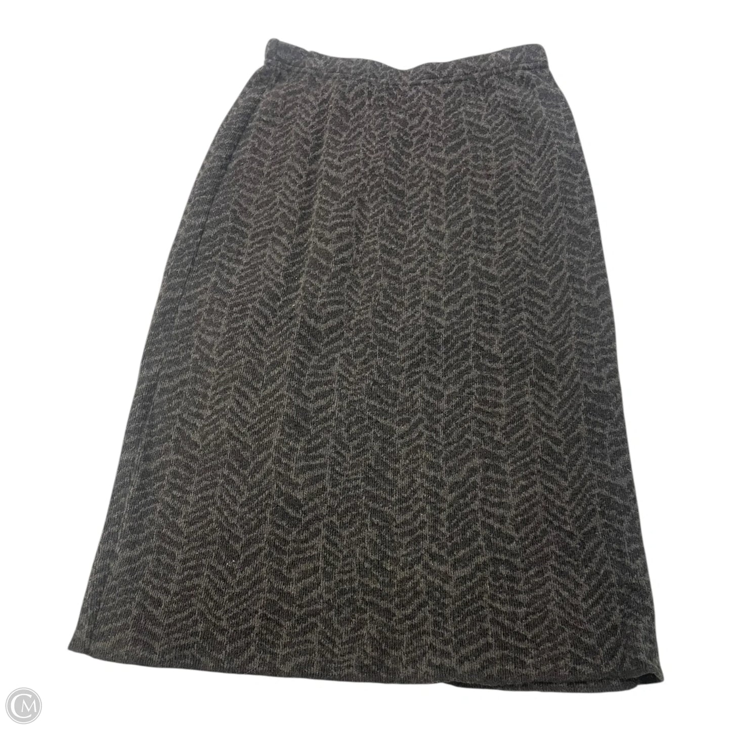 Skirt Midi By Joan Vass In Grey, Size: M