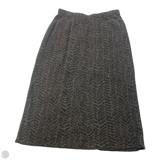 Skirt Midi By Joan Vass In Grey, Size: M